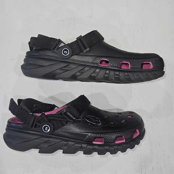 CROCS x Post Malone Collab Black & Pink Shoes. Limited Ed. Mens Sz 10, Womens 12 - Picture 2 of 13